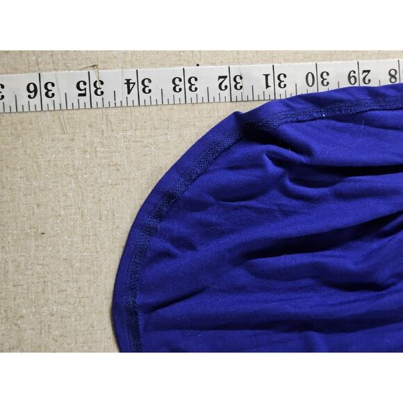 Guess Y2K Blousen Dress Large Maxi High Slit Stretch Jersey Sundress Ruched - Picture 13 of 13